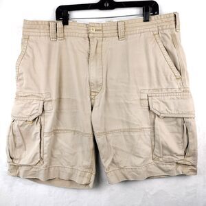 Polo Ralph Lauren Cargo Shorts Mens 40 Beige Military Paratrooper Thick Pockets